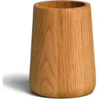 Möve OAK Zahnbürstenhalter (wood), Freistehender Zahnbürstenhalter, Holz, Holz, Tisch, 80 mm, 80 mm