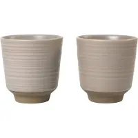 Broste Copenhagen Miko Becher warm grey 2er Set