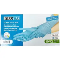 Hygostar Nitril Chemikalienschutz Handschuhe Super High Risk 50 St