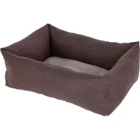Kerbl Hunde-/Katzenkuschelbett Ely braun/beige LxBxH 70x60x25cm, waschbar 80466