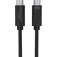 MediaRange MRCS214, 1,2 m, USB C, USB C, USB 3.2 Gen 1 (3.1 Gen 1), 10 Gbit/s, Schwarz