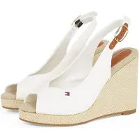 Tommy Hilfiger Espadrilles Flag High Wedge Espad Slingback FW0FW08597 Weiß