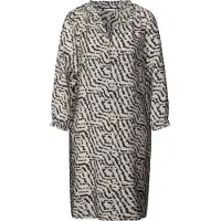 Street One Kleid in Creme/ Schwarz - 36