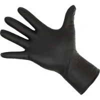 Kerbl Nitrilhandschuhe Long Black 300mm, 50 Stück, Grösse S