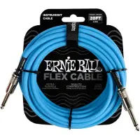 Ernie Ball Flex Instrument Cable Straight/Straight Blau 6 m Gerade Klinke - Gerade Klinke