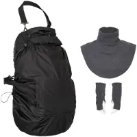 Hoppediz Tragecover Fleece-Cover 3-in-1 mit Regenschutz, Schalkragen & Stulpen 1 St