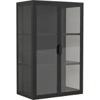 VCM Wandvitrine Hängevitrine Glas Floka L