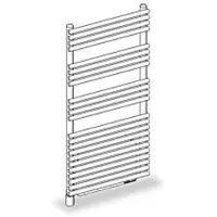 Zehnder Forma Air Design-Heizkörper elektrisch, 990x126x496 mm, Light Grey