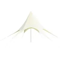 Pure Garden & Living Sternzelt Hexagon 3.5x4m Weiß Polyester