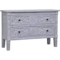 vidaXL Sideboard mit 2 Schubladen 90 x 30 x 60 cm Massivholz Mahagoni