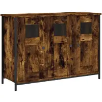 vidaXL Sideboard Räuchereiche 100x35x70 cm Holzwerkstoff