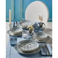 Hermia Concept , RGBSATN24Y4R22761, Tafelservice (24-teilig), Mehrfarbig, 100 % PORZELLAN, 25 × 25 × 2 cm
