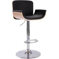 vidaXL Barhocker Schwarz Kunstleder