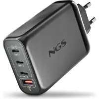 NGS Wandladegerät Mit 1x Usb-a Und 3x Usb-c 140w