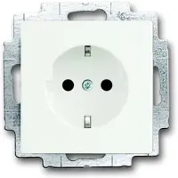 ABB SCHUKO Steckdosen-Einsatz steplight 20 EUCBLI-884, studioweiß