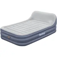 Bestway TriTech SleekFlow Luftbett mit Kopfteil & Luftpumpe Double XL/Hi 226 x 152 x 84 cm