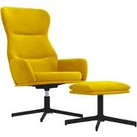 vidaXL Relaxsessel Senfgelb Samt