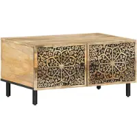 vidaXL Couchtisch 80x50x40 cm Massivholz Mango