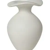 Broste Copenhagen Florentina Bodenvase off white XS 14cm
