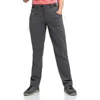 Schöffel Outdoorhose SCHÖFFEL "CIRC Pants Looop L", Damen, Gr. 38, Normalgrößen, grau (9830, grau), Oberstoff : 100% Polyester, Hosen Outdoorhose