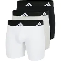 Adidas Boxershorts Active Flex Cotton Herren Black / Grey / White (3er-Pack)-L