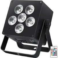 Light4me Batteriebetriebener LED-Strahler ACCU PAR RGBWA-UV