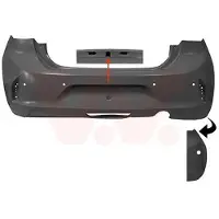 VAN WEZEL Stoßfänger 3805543 hinten für Opel