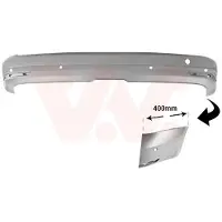 VAN WEZEL Heckstoßstange Stoßfänger Hinten für VW CADDY IV Kombi (SAB, SAJ) CADDY IV Kasten (SAA, SAH) CADDY ALLTRACK Kombi (SAB)