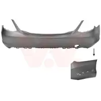VAN WEZEL Stoßfänger 2924547 hinten für Mercedes