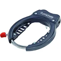 Rex Sport Rex Bike Rahmen-Ringschloss für Trägerplattenbefestigung, inkl. 2 Schlüssel, davon 1 beleuchtet, schwarz; 0778