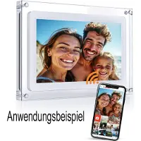 Pora&co Digitaler Fotorahmen 10-Zoll-Acryl