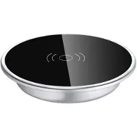 Kalb Material für Möbel kalb | Qi Einbau Schnellladegerät Fast Charge Wireless Induktion Charger drahtlos Ladestation für Smartphones und Zubehör