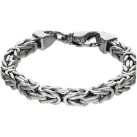 Zeeme Basic Armband Silber 925 poliert Königskette 7mm breit