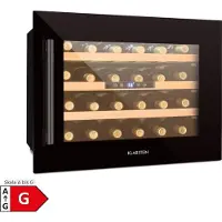 Klarstein Vinsider 24 Built-In Uno Onyx Einbau-Weinkühlschrank 24 Flaschen 57 L Schwarz