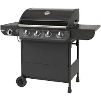 El Fuego Gasgrill Columbus 4+1 AY0563 schwarz mit Seitenbrenner