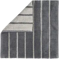 Cawö Badematte Home Balance Stripes Anthracite-60 x 60 cm