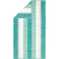 Cawö Duschtuch Noblesse Stripes Smaragd (80 x 150 cm)