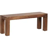 KADIMA DESIGN Sitzbank Landhaus-Stil: Massivholz Sheesham, 200 kg Belastung, handgefertigt. Braun, 120x35x45 cm |