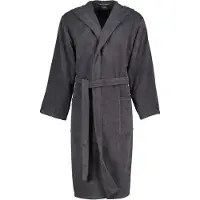 Cawö Bademantel Home 5623 Kapuze Herren Basalt-L
