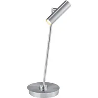 HELL Tom 50352 LED-Tischleuchte-Nickel matt/Chrom-mit LED (2700K)