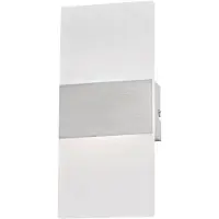 FISCHER&HONSEL GMBH Wandlampe FODER, alu / grau / zink, für Wohn- / Esszimmer, Metall, Modern, Wandleuchte, Wandlampe Innen