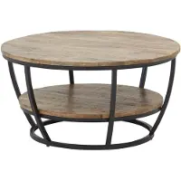 Bega Couchtisch Jambi - Ø87x44cm - Metall/Mangoholz