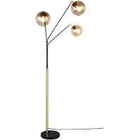 TRIO Design-Stehleuchte Paxton schwarz