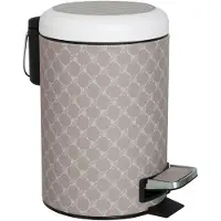 JOOP! Pedaleimer J! Cornflower , grau , Kunststoff , Maße (cm): B: 24 H: 26