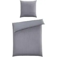 Elegante Zurbrüggen Bettwäsche 135x200cm + 80x80cm HERINGBONE - B/L ca. 135.00x200.00
