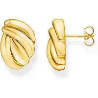 Thomas Sabo Ohrstecker organische Formen vergoldet