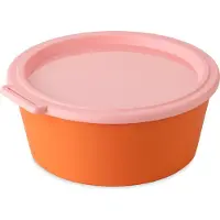 Koziol NORA BOX 1,3 l Schale mit Deckel – strong coral/sweet pink