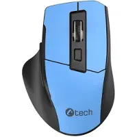 C-TECH Myš Ergo WLM-05, bezdrátová, 1600DPI, 6 tlaÄítek, USB nano receiver, modrá