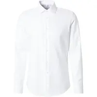 Seidensticker Businesshemd "Schwarze Rose", Herren, Gr. XL (44), normale Ärmellängen, weiß, 100% Baumwolle, unifarben, slim fit, 2-Knopf-Manschette, Hemden Businesshemd, Slim 1/1 Kentkragen Uni