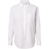 Gant für Damen. 4300212 Relaxed Fit Hemd aus weißer Popeline (36), Lässig, Baumwolle, Langarm